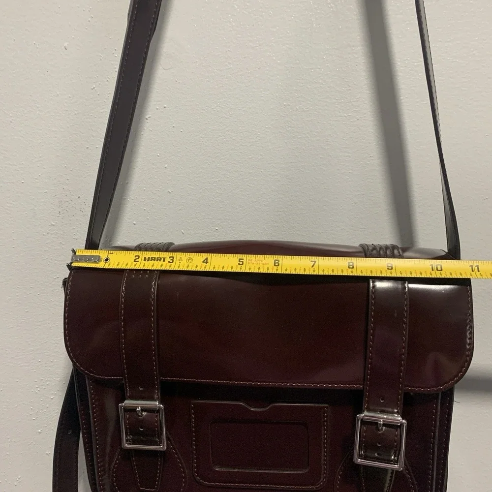 Dr. Martens 11 Inch Vegan Messenger Bag Cherry Red Oxford Crossbody